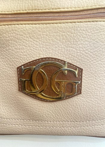 Bej Deri Kadın Çanta Fermuarlı - Görsel 3