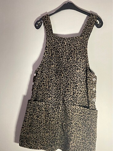 Bershka Leopar Desenli Elbise (Salopet)