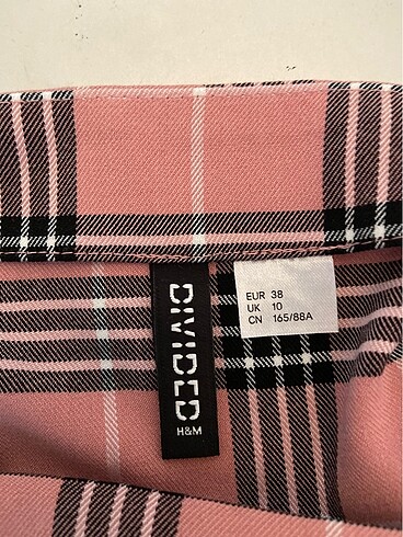 H&M Pembe Siyah Çizgili Elbise - Görsel 5