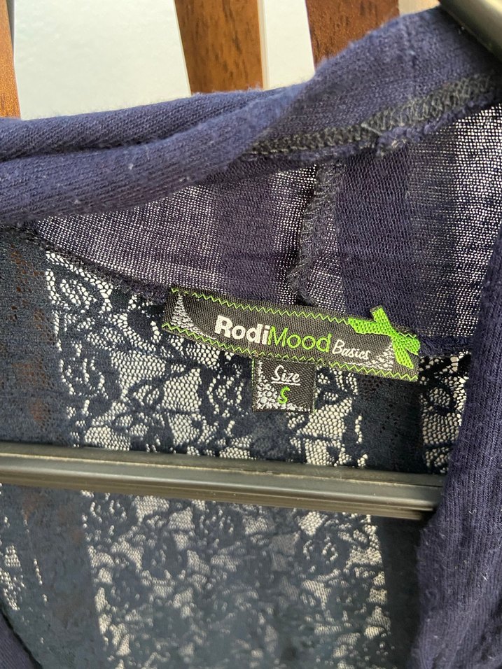 Linen Midi Kadın Lacivert Bohem Hırka - Görsel 3