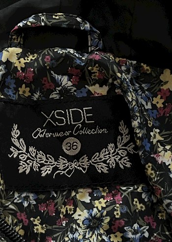 Çiçek Desenli Kadın Uzun Yağmurluk - Görsel 13