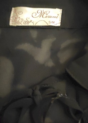 Uzun Kollu Siyah Gotik Mini Bluz - Görsel 8