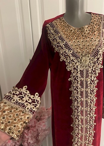 kadife elbise - Görsel 4