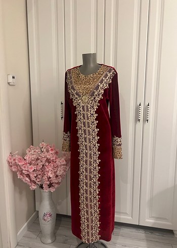 kadife elbise - Görsel 3