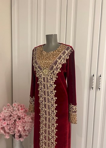 kadife elbise - Görsel 2