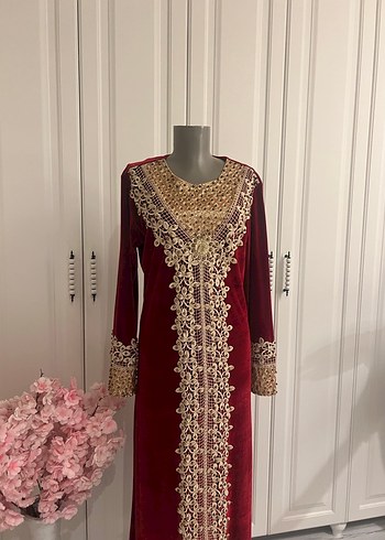 kadife elbise - Görsel 6