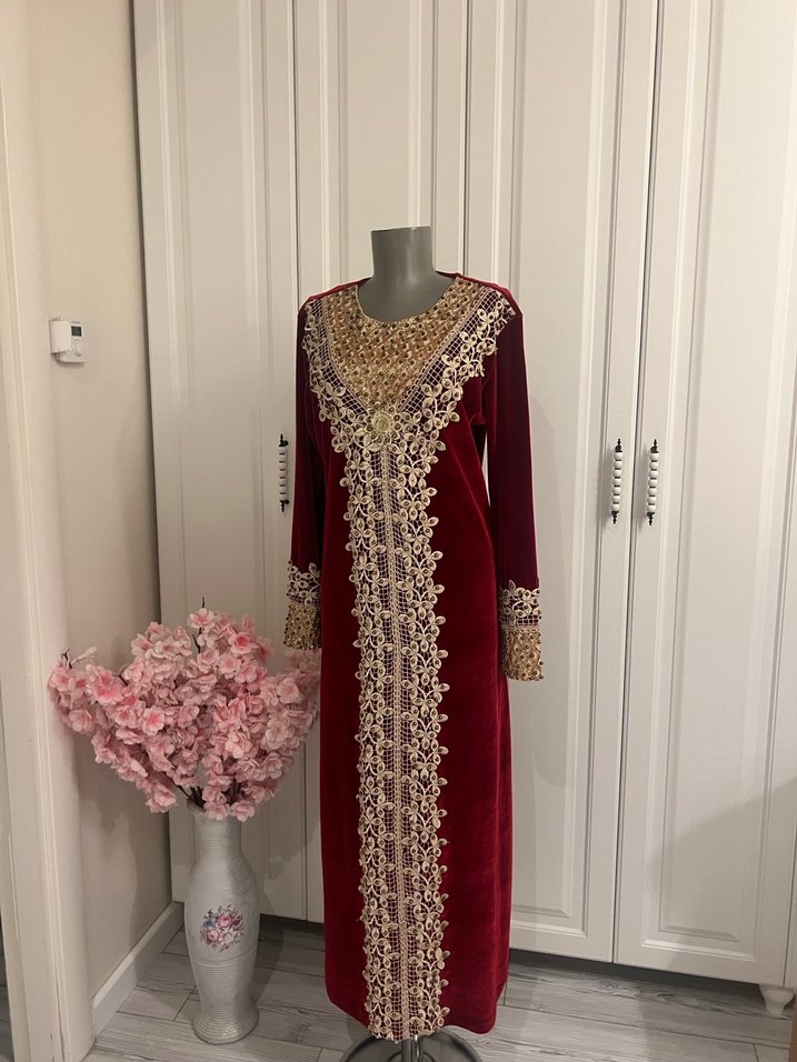 kadife elbise - Görsel 3