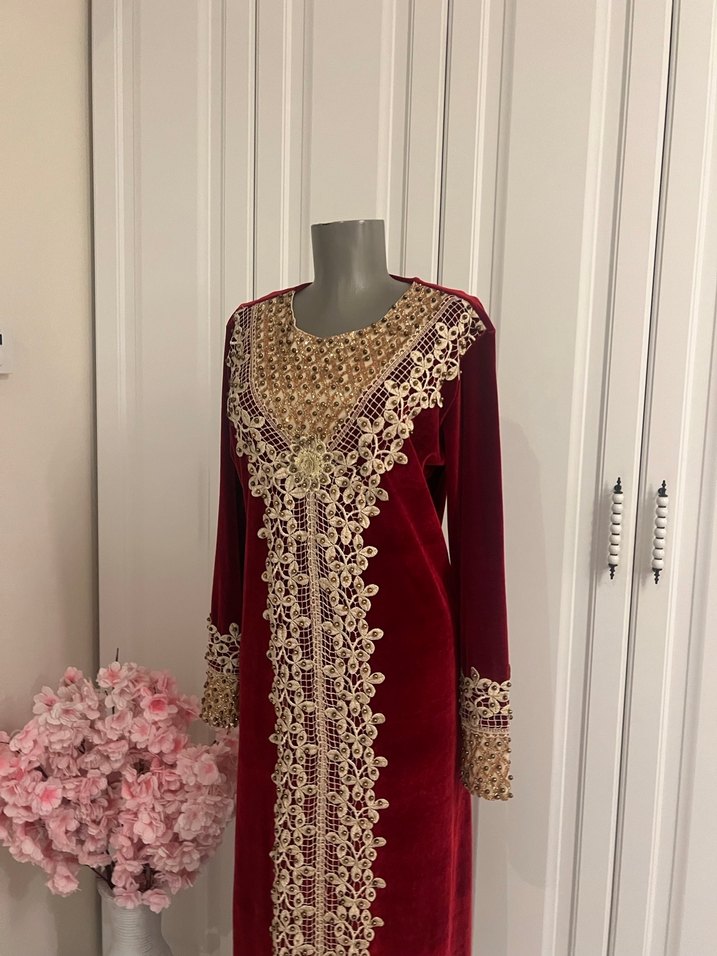 kadife elbise - Görsel 2