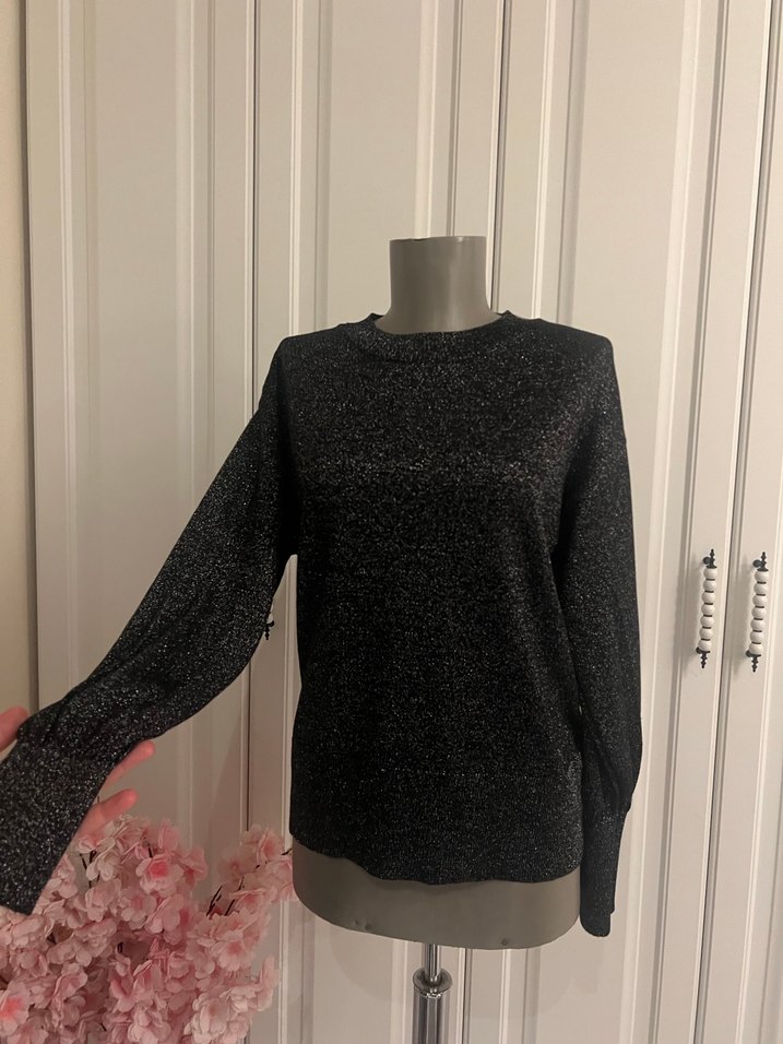 Siyah  Uzun Kollu Kadın Bluz - Görsel 3