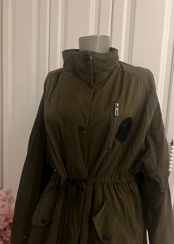 Kahverengi Kuşaklı Uzun Kadın Ceket - Görsel 2