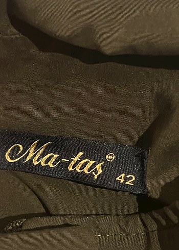 Kahverengi Kuşaklı Uzun Kadın Ceket - Görsel 5