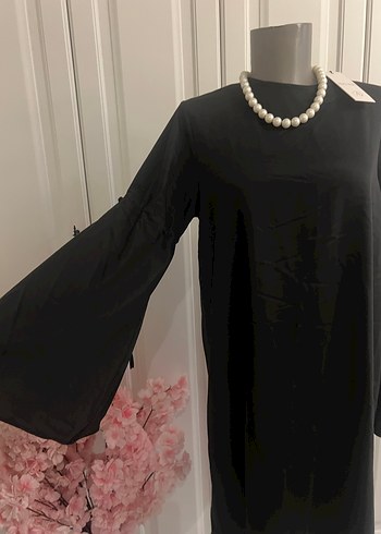 Siyah Uzun Kollu Salaş Kadın Tunik - Görsel 2