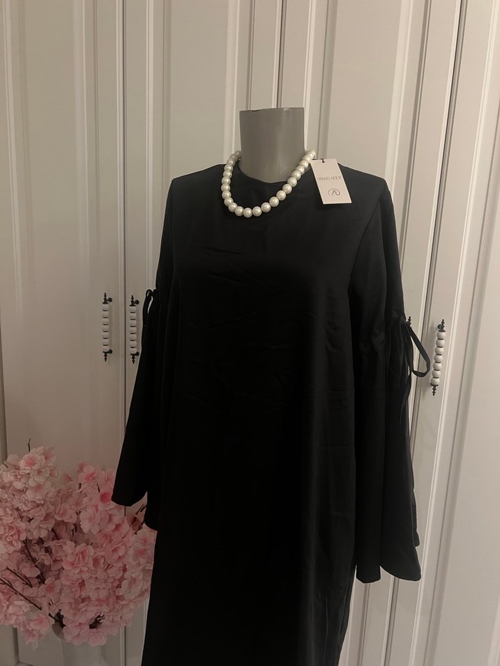 Siyah Uzun Kollu Salaş Kadın Tunik - Görsel 3