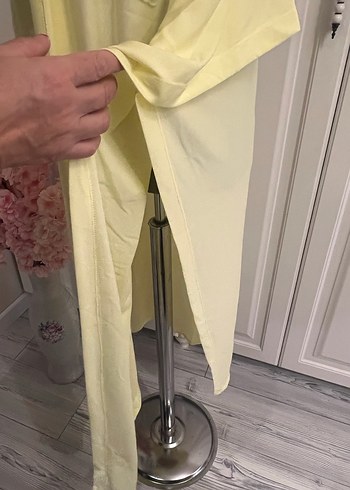 Sarı Bağlama Desenli hırka - Görsel 3