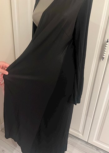 Siyah Uzun hırka - Görsel 4