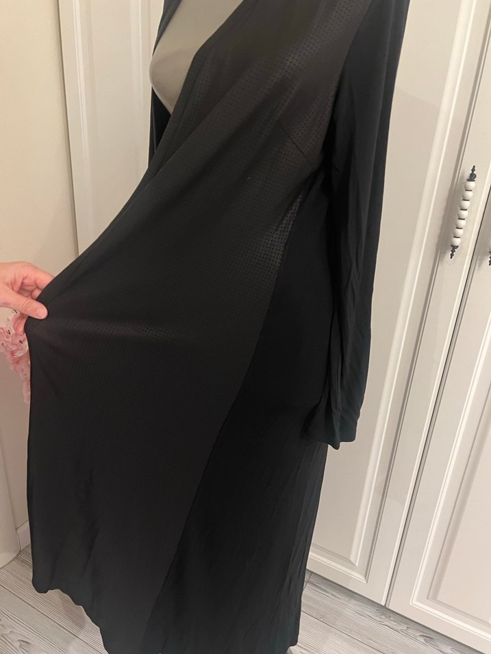 Siyah Uzun hırka - Görsel 4