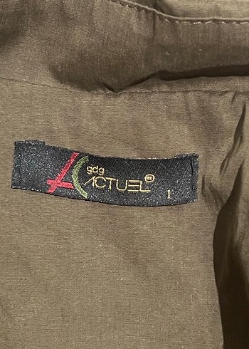 Kahverengi Kamuflaj Desenli Deri Trençkot - Görsel 9