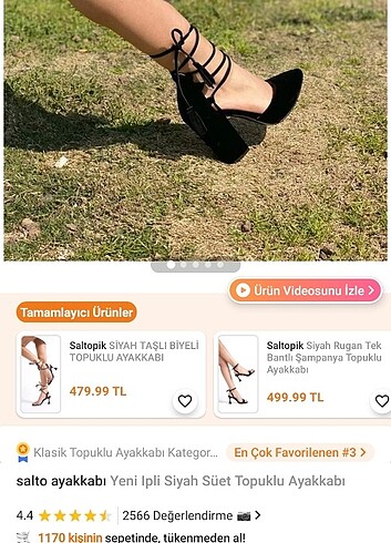 İpli siyah süet topuklu ayakkabı - Görsel 5