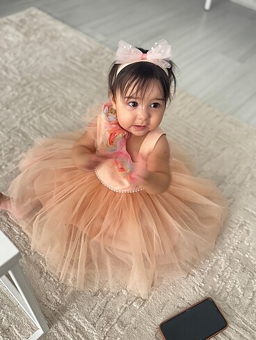 1,5 Yaş Beden çeşitli Renk Bebek abiye doğum günü elbise