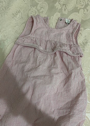 Kız Çocuk Pembe Fırfırlı Tulum