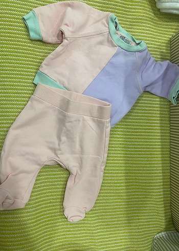 Yenidoğan Beden çeşitli Renk Pastel Renkli Bebek Kız Takımı