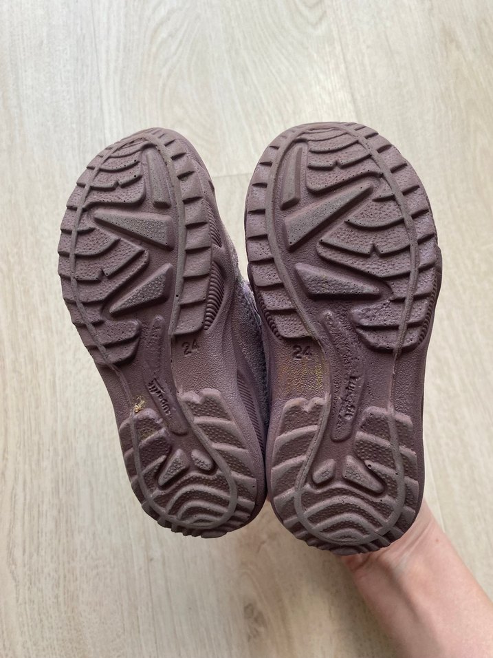 Kız Çocuk Süet Pembe Botlar - Cırt Cırtlı - Görsel 4