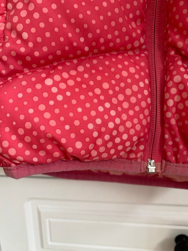 Kız Çocuk Kapüşonlu Kırmızı Fermuarlı Mont - Görsel 4