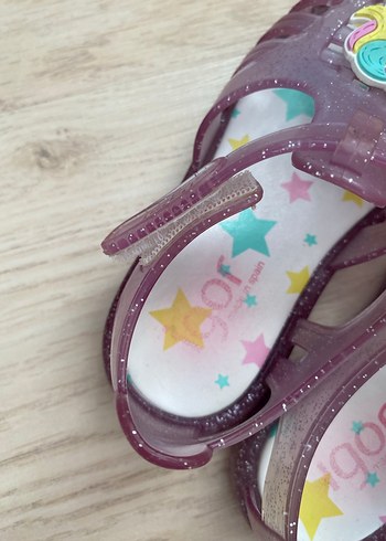 Parlak Mor Unicorn Kız Sandalet - Görsel 6