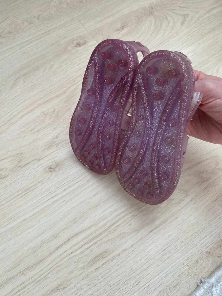 Parlak Mor Unicorn Kız Sandalet - Görsel 4