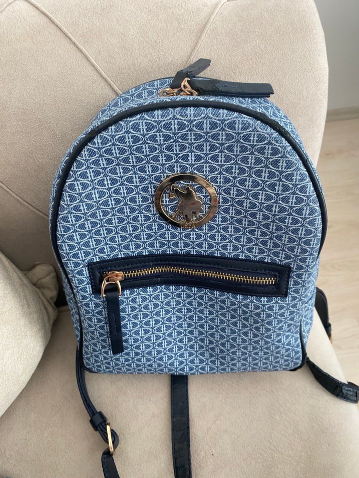 Mavi Desenli Kadın Sırt Çantası - Görsel 2