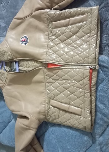 Kürk Detaylı Kahverengi kadin mont - Görsel 4