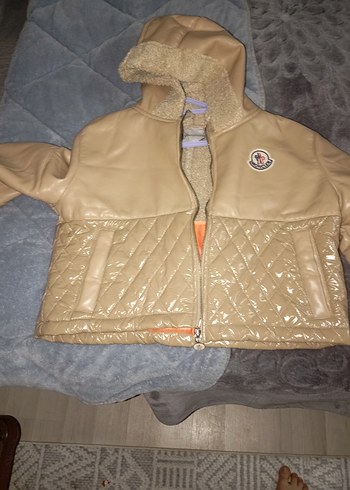 Kürk Detaylı Kahverengi kadin mont - Görsel 3