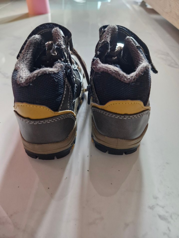 Kahverengi Desenli Erkek Çocuk Bot Yellow Kids - Görsel 4