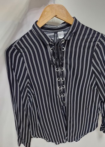 Divided Çizgili Kadın Gömlek - Görsel 2