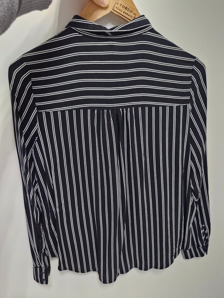 Divided Çizgili Kadın Gömlek - Görsel 3