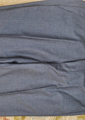 Erkek Gri Düğmeli Ofis Takım Elbise - Görsel 9