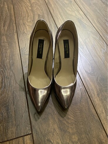 Fabrika People fabrika stiletto bronz renk