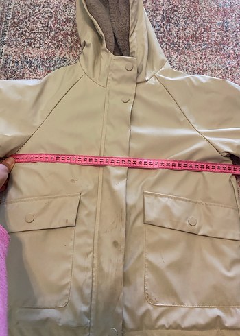 Zara kız çocuk  içi yumuşak polarlı Fermuarlı parka - Görsel 3