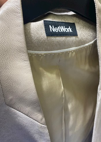 Bej Kadın Düğmeli Blazer Ceket - Görsel 9