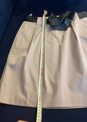 Kemer Detaylı açık lila  Midi Kadın Etek - Görsel 4