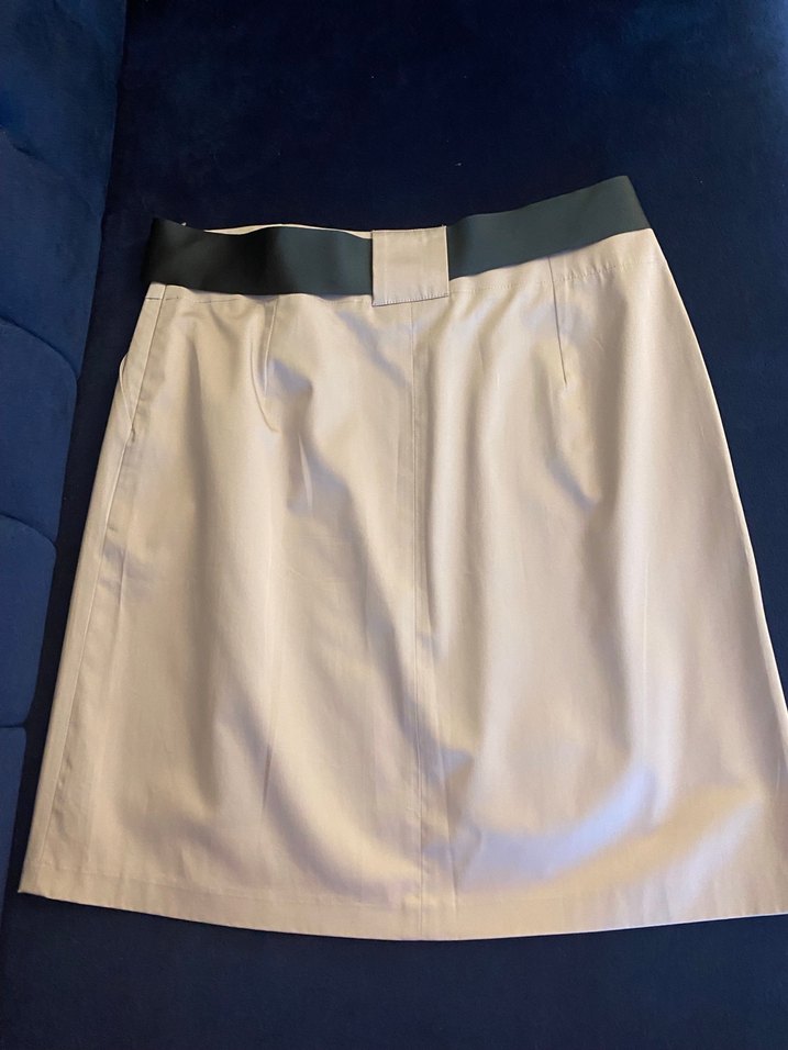 Kemer Detaylı açık lila  Midi Kadın Etek - Görsel 2