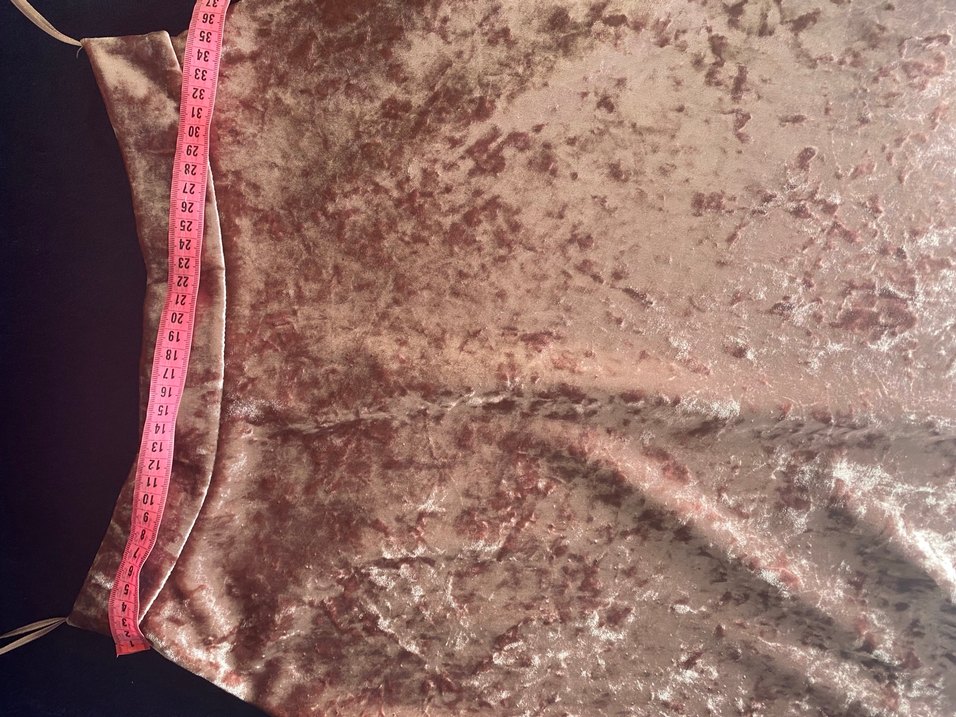 Pudra  Kadın Uzun parlak kadife  Etek Mert Aslan Night Zoom - Görsel 5