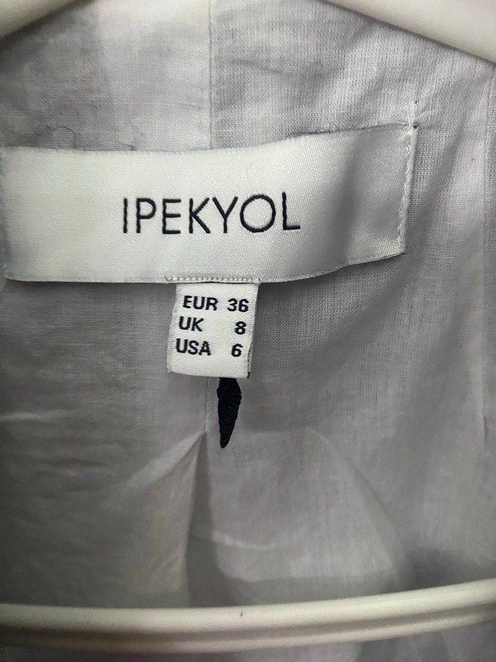 İpekyol Düğmeli Gri  Kadın Blazer Ceket - Görsel 2