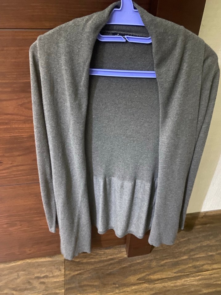 Gri Midi Kadın Hırka - Görsel 3