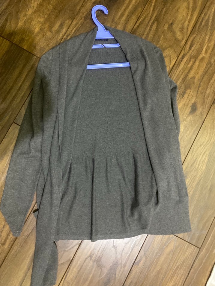 Gri Midi Kadın Hırka - Görsel 4