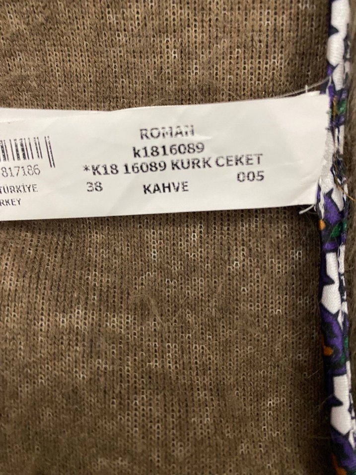 Kahverengi Kürk  Kadın Midi Ceket - Görsel 4