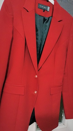 Chima Kırmızı blazer ceket