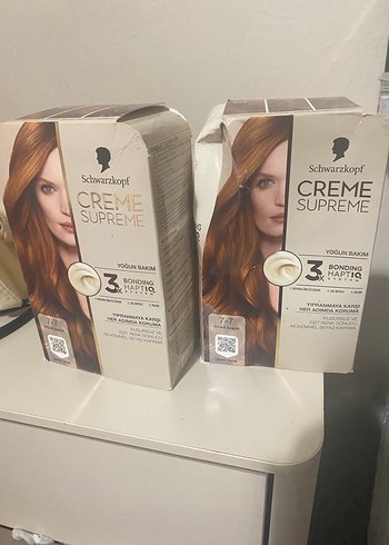 2kutu Schwarzkopf Creme Supreme Saç Boyası 7.7 - Görsel 2