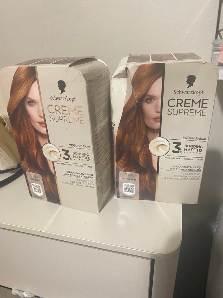 2kutu Schwarzkopf Creme Supreme Saç Boyası 7.7 - Görsel 2