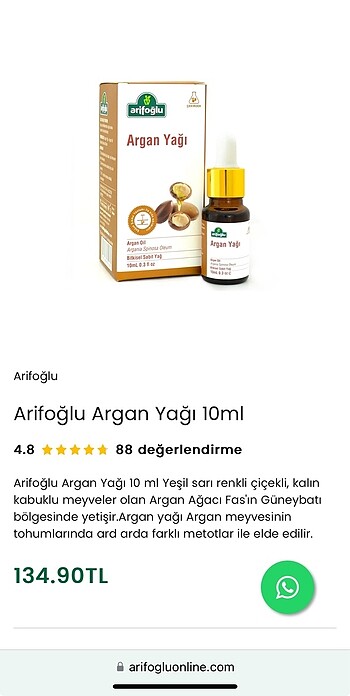Beden Renk Arifoğlu Kaş kirpik saç argan bakım yağı seti
